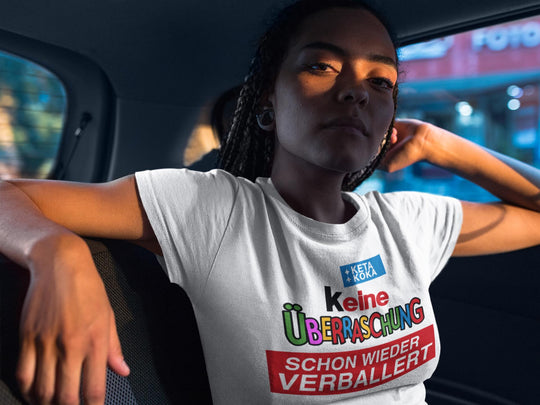 Party T-Shirt "Keine Überraschung" Basic Shirt Unisex MarketPrint