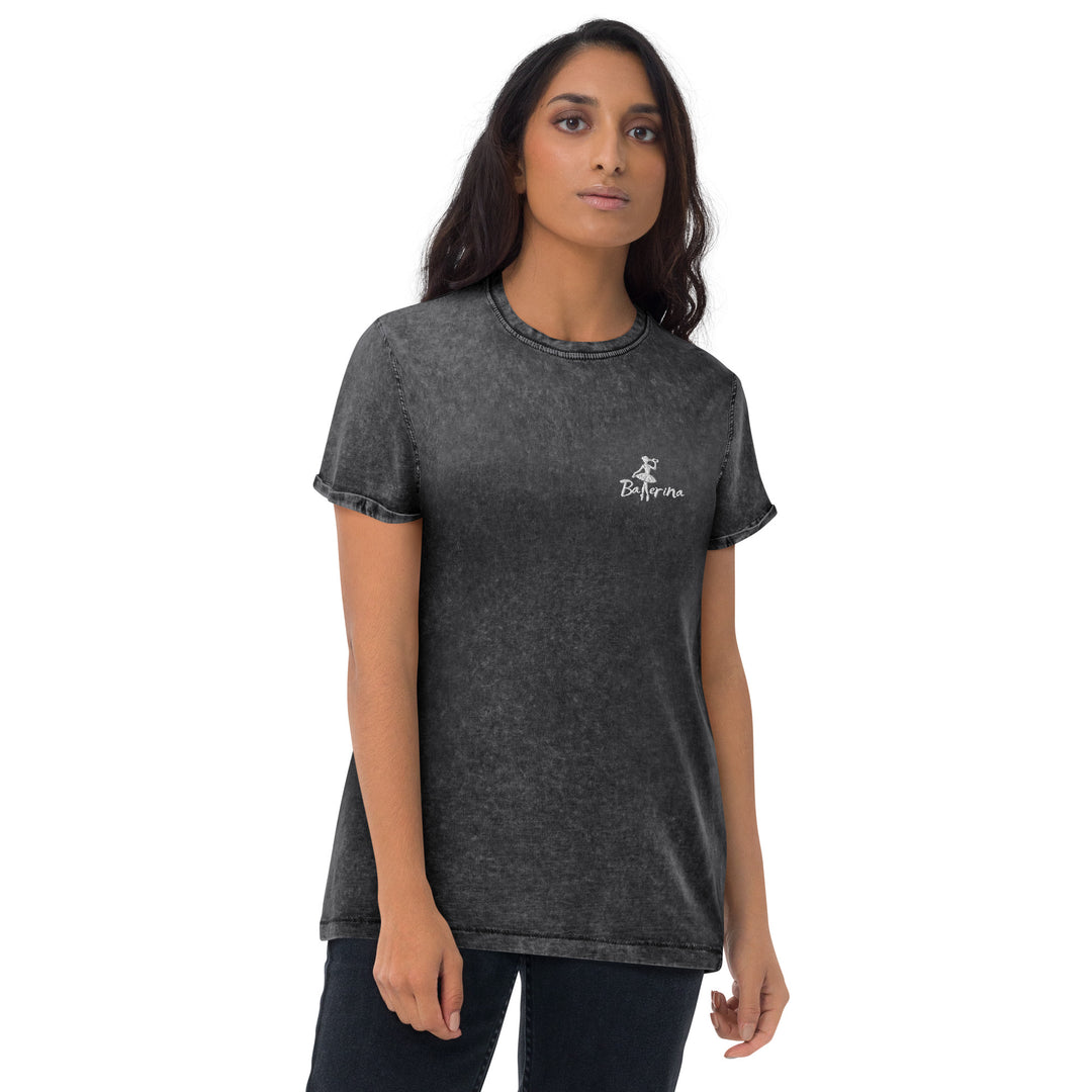 Ballerina besticktes Denim-T-Shirt FESTIVAL OUTFITS & STREETWEAR